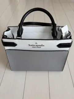 kate spade ショルダーバッグ グレー/ホワイト/ブラック