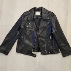Zara Kids ブラックライダースジャケット 134cm