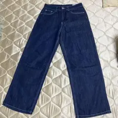 ワイドパンツ ブルー