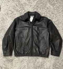 ラムレザー　ジップジャケット S