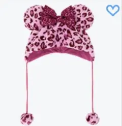 s*1様 ディズニー ヒョウ柄 ファンキャップ ピンク