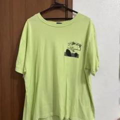 Stussy ライムグリーン Tシャツ　L