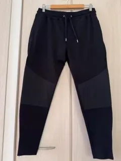 【新品】エイケイエムAKM パンツ ストレッチ ブラック 黒 切り替えデザインL