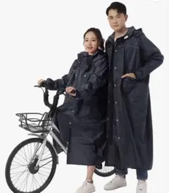 【新品未使用】レインコート　男女兼用収納袋　雨具　カッパ　ネイビー　Lサイズ