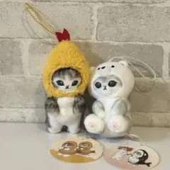 mofusand✨えびにゃんマスコットぬいぐるみ　海の生き物にゃんマスコット