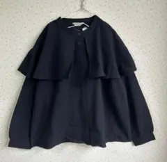 新品　サマンサモスモス　襟フリルブラウス　ブラック