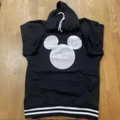 東京ディズニーリゾート ミッキー プリント フード付き半袖トレーナー L/M
