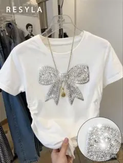 SHEIN リボン Tシャツ 半袖
