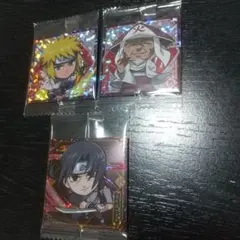 ナルトウエハースシール　波風ミナトHR　猿飛ヒルゼンHR　うちはイタチ