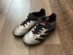 Adidas サッカー　トレーニングシューズ　キッズ　19.5センチ　シルバー