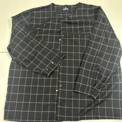 NOT CONVENTIONAL 長袖シャツ 黒と白のチェックのサムネイル
