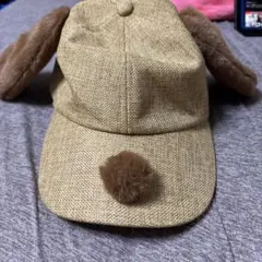 犬耳付きキャップ ベージュ M ユニバーサルスタジオジャパン