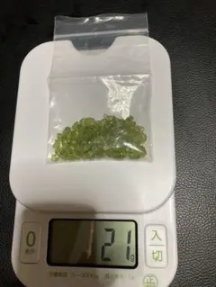 ペリドットビーズ 21g