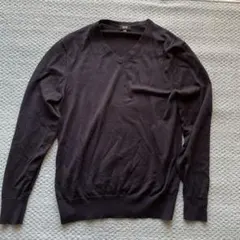 ユニクロ 薄手ニット・セーター ネイビー Mサイズ