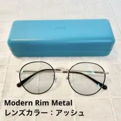 JINS 度なし Modern Rim Metal