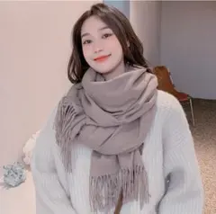 ストール 大判 マフラー 防寒 カシミヤタッチ シンプル 膝掛け ショール ⑧