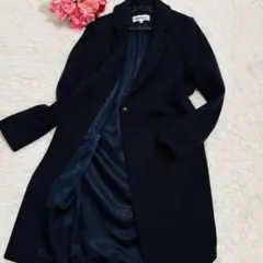 未使用級✨エンフォルド　チェスターコート38 ダークネイビー