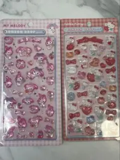 ボンボンドロップシール　2枚セット　マイメロディライセンス付き