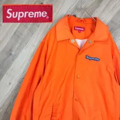 シュプリーム×マークゴンザレスコラボ　コーチジャケット　刺繍　オレンジ　Sサイズ