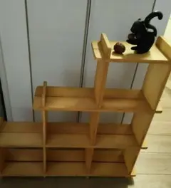 木製オープンシェルフラック