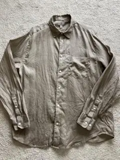 H&M リネン ベージュシャツ Mサイズ
