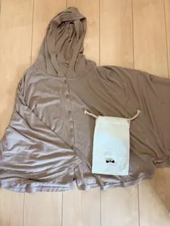 フード付き授乳ケープ S-Mサイズ 収納袋付き