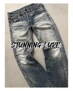 STUNNING LURE ストレートデニム　ダメージ加工