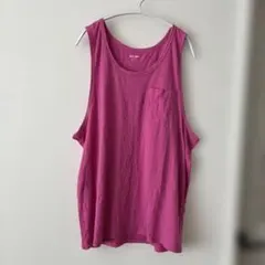 OLD NAVY タンクトップ XL〜XXLピンク ポケット付 メンズ 大きい