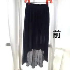ZARA BASICザラ グレー フレアスカート ウエストバックゴム ポケット付のサムネイル