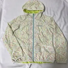 【美品】adidas neo ウィンドブレーカー・小花柄　L ・ナイロンフードのサムネイル