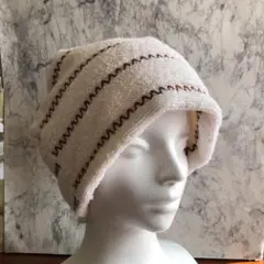 ハンドメイド[168]タオル帽子サウナキャップ　ケア帽子　医療用帽子　抜け毛脱毛