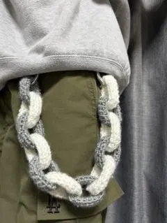 【お値下げ中！】ウォレットチェーン グレー