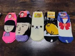 キャラクターソックス　ちびまる子ちゃん　リラックマ　ぐてたま　セーラームーン