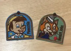 ディズニー ピノキオ ワッペン 2種セット