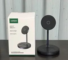 UGREEN MagFlow Qi2 ワイヤレス充電器 2 in 1 マグセーフ