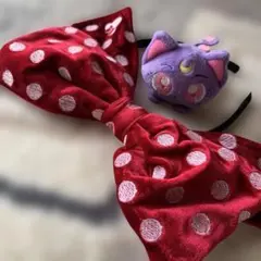 ミニーカチューシャとダイアナぬいぐるみセット