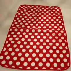 水玉模様 フリースブランケット