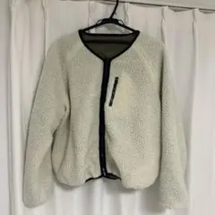 クリーム色 ボアジャケット フリース
