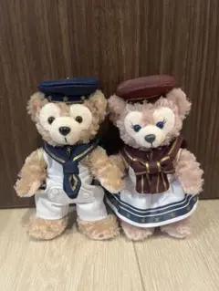 ダッフィー シェリーメイ　ぬいぐるみバッジ　夏