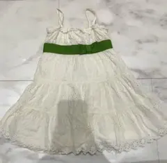 babyGAPホワイトノースリーブワンピース