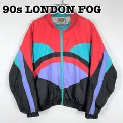 【L】90s London Fog ナイロン ジャケット クレイジーカラー 古着