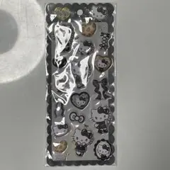 もちもちマシュマロシール ハローキティ 黒 ヒョウ柄