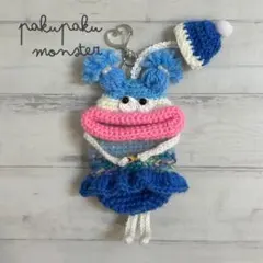 パクパクモンスター キーケース【雪Blue K09】