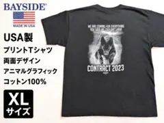 BAYSIDE USA製 XL アニマル 両面プリントTシャツのサムネイル
