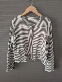 ヨシダヒロミ ストライプ柄 カーディガン Mサイズ