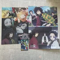 くら寿司　鬼滅の刃　下敷き　冨岡義勇&胡蝶しのぶ&竈門炭治郎 クリアファイル