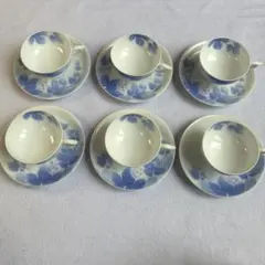1707 深川製磁　染付葡萄絵　花型鉢　3客 深川製磁 花器深川製磁/金彩染葡萄絵 花瓶 ギフト 中古 : ARCHERY