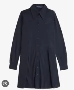 Fred Perry ネイビー シャツワンピース