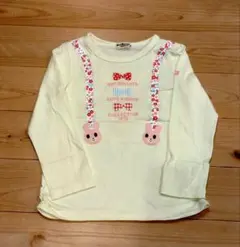 ホットビスケッツ サスペンダープリント　長袖Ｔシャツ　110 ミキハウス