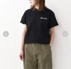 Gymphlex ワンポイントロゴ刺繍Tシャツ ブラックのサムネイル